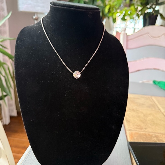 Sabika Clear Crystal Pendant Necklace - Picture 4 of 10